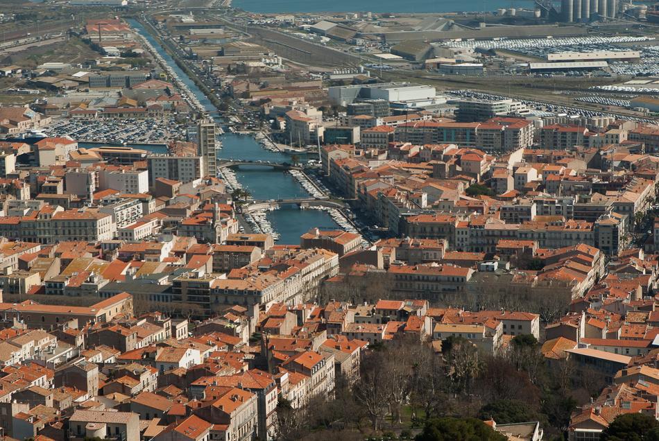 French city from above