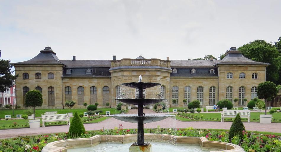 fountain near the palace