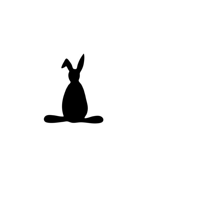 hare rabbit easter bunny silhouette
