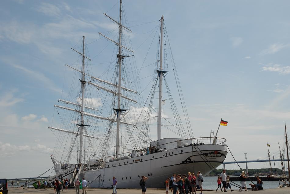tall ship at sea