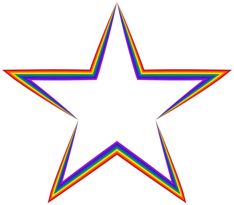 ribbon pattern of a star