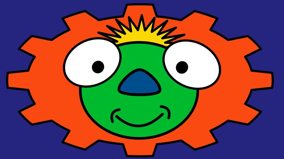funny child drawing of a character