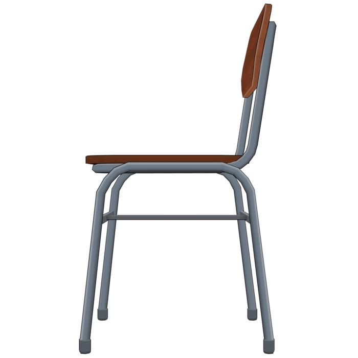 old chair on a white background