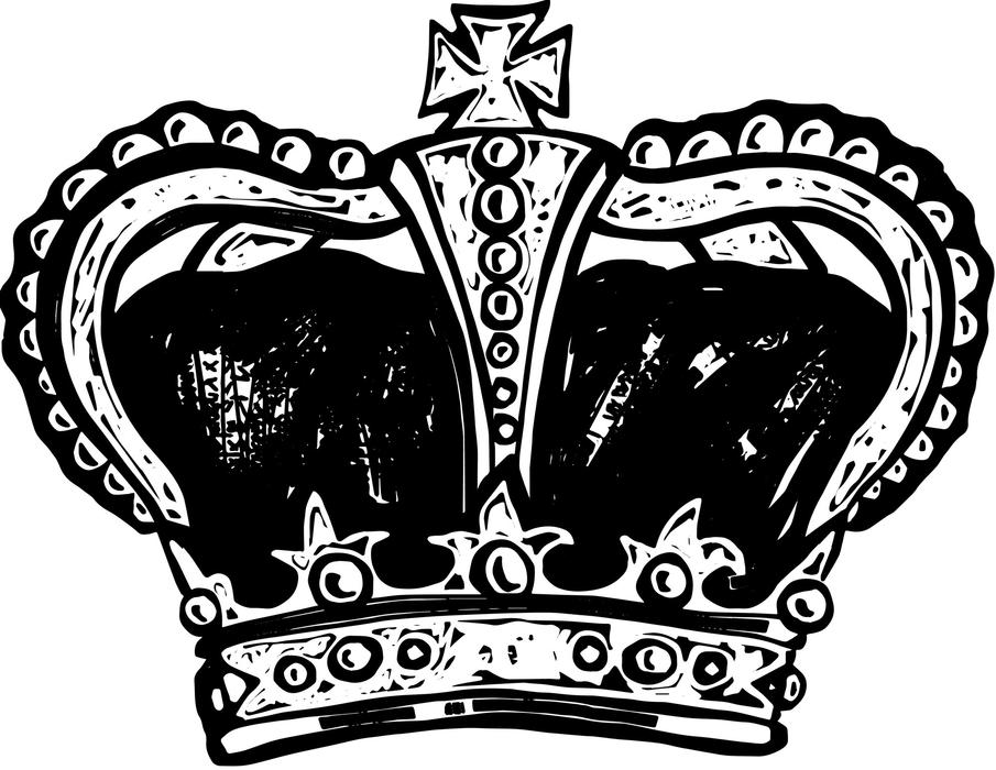 Pencil drawing of a crown