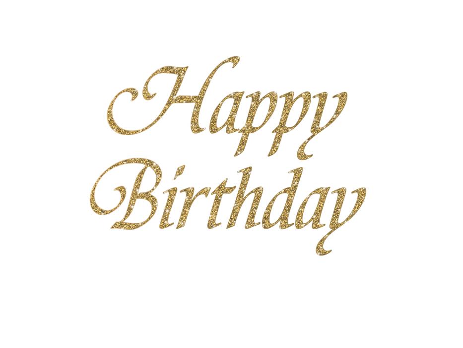 birthday congratulations gold