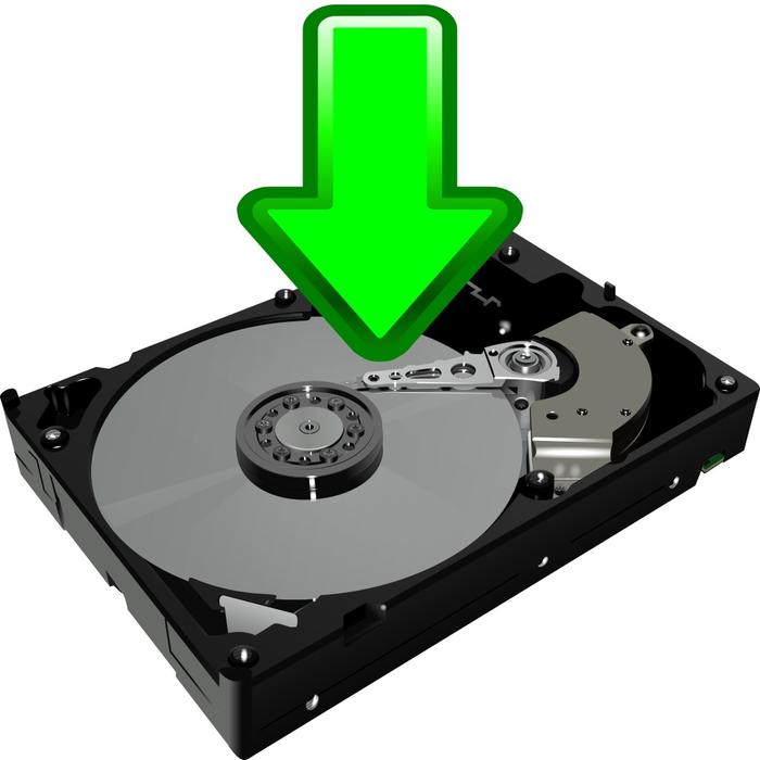 drawing of the drive with a green arrow