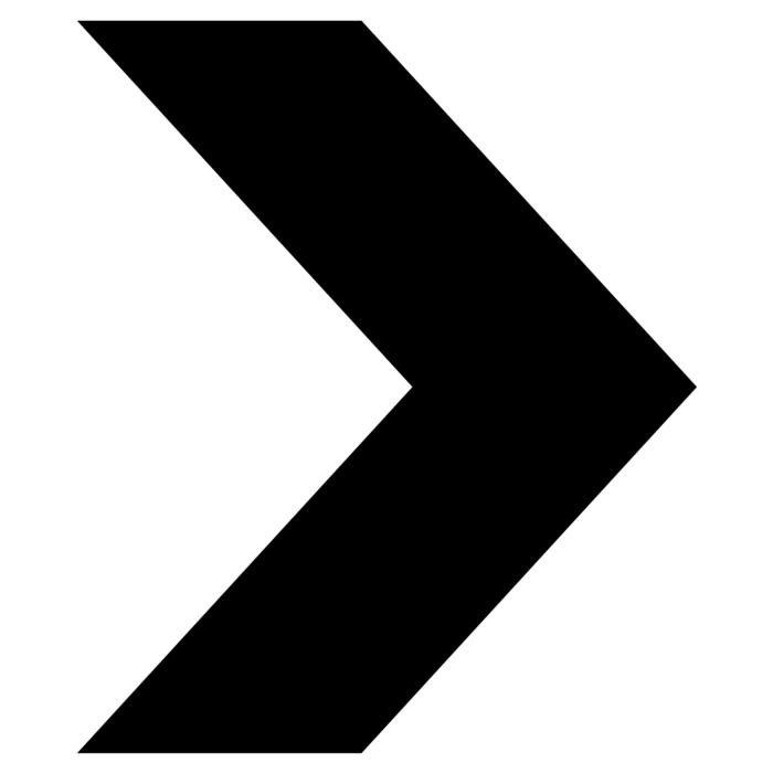 black arrow to the side on a white background