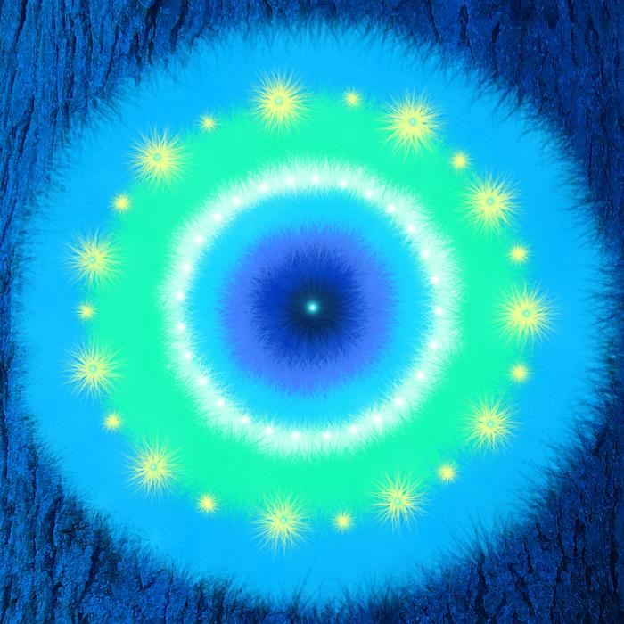 mandala blue healing