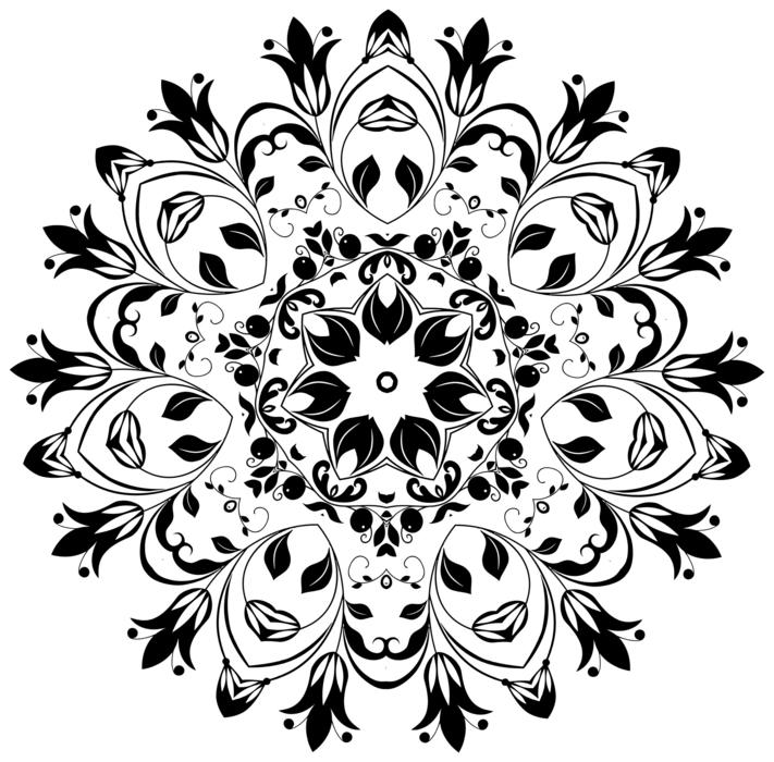 flourish floral flower mandala