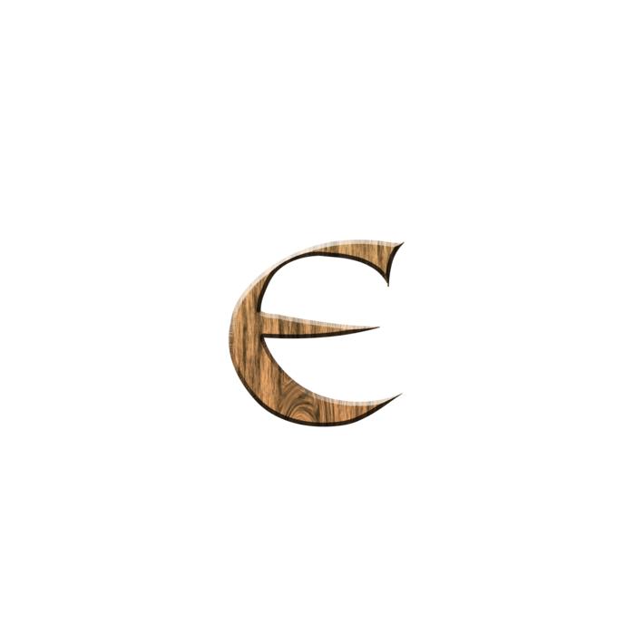 wooden e e letter letter e wooden