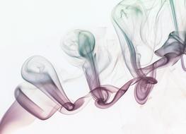 colored swirling smoke