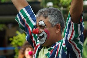 man in clown makeup
