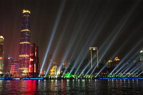 rays of light in the city