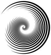 beautiful spiral pattern on a white background