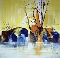 acrylic painting own production