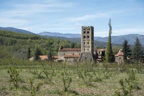 old house in france in a field