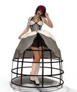 woman dress open femininity model
