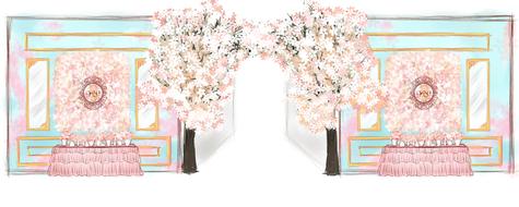wedding hand painted design