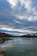 River Sky Clouds