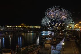 Prague Castle Fireworks