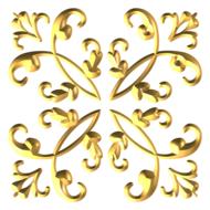 gold swirling ornament patterns