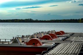 Lake Boats Seascape