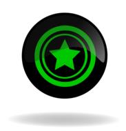 round badge with a star