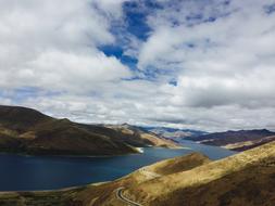Tibet Blue Sky And White Clouds