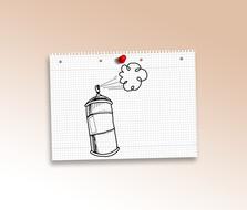 Doodle Spray Graffiti Art Street Art Urban Box Paper Sketch