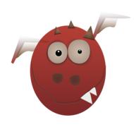 monster orange monster cartoon