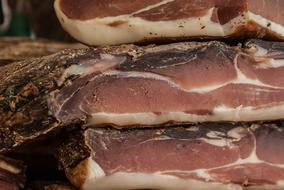 Delicatessen Ham Pork Indulge your senses with an enticing image of the finest delicatessen ham pork.
