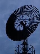 Head Mill Wind Night Iron Aerial Sky