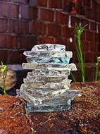 Broken Glass Shards Stacked