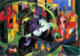 painting franz marc abstract art modern stylish