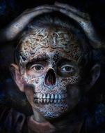 Skull Photo Manipulation Bone