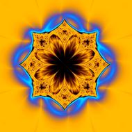 digital art fractal artwork flower