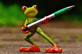 Frog Holder Pen Funny Desktop Small
