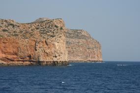 rock in front of the sea