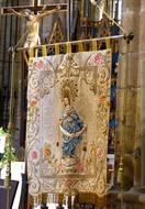 Banner Virgin Tape Religious Image
