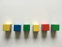 Blocks Toys Play Colorful Coubs Line
