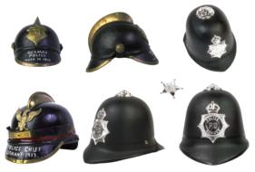 old police helmet