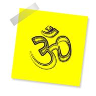 om sign icon reminder