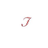 alphabet i letter candycane candy