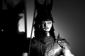 toy soldier in the dark