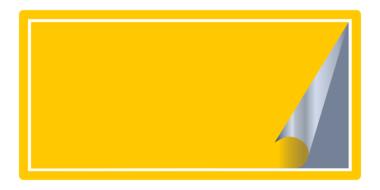 Office Bright Eyellow Sunny Rectangular Sticker