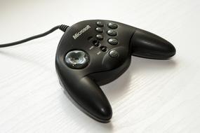 Black game controller