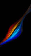 abstract lines colored in the dark
