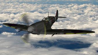 British warplane in the sky