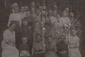 Old Photo Scratched Double