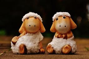 cute little sheep figures